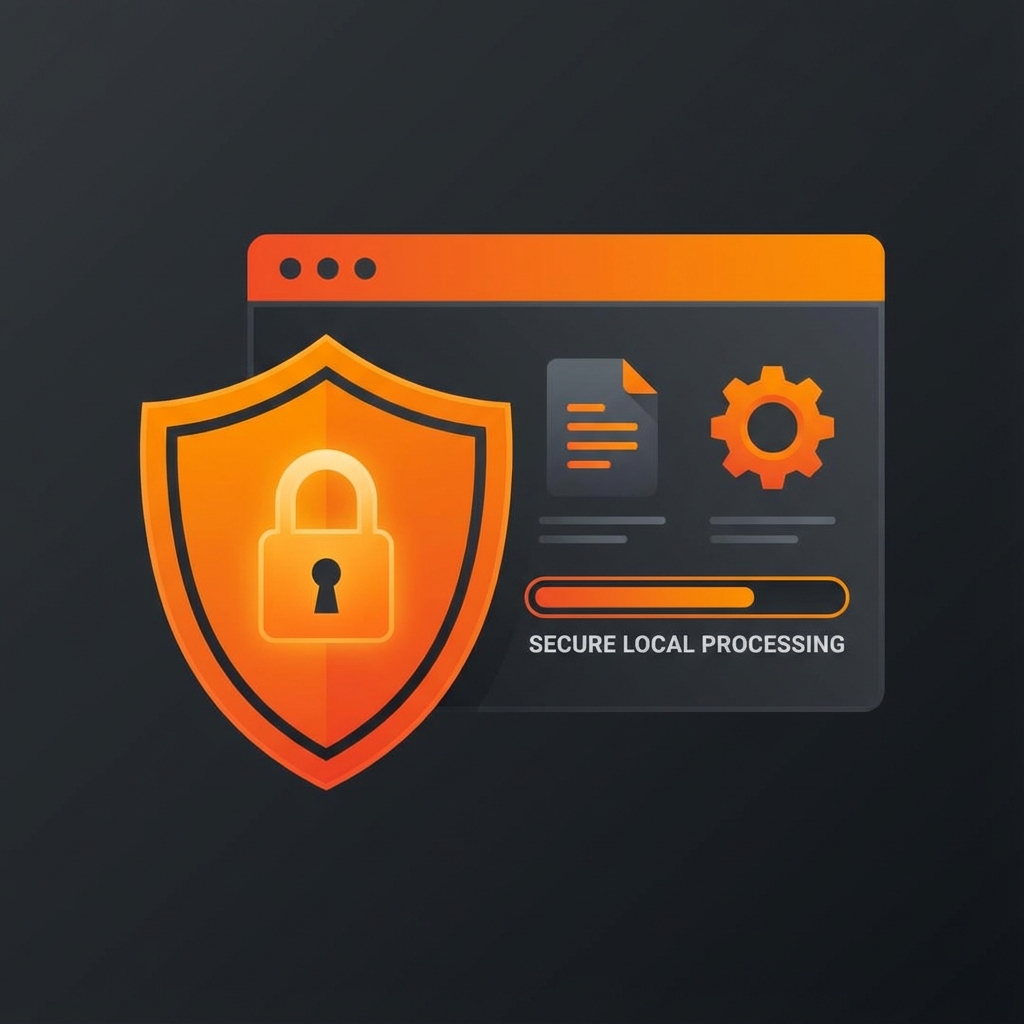 Secure local processing diagram